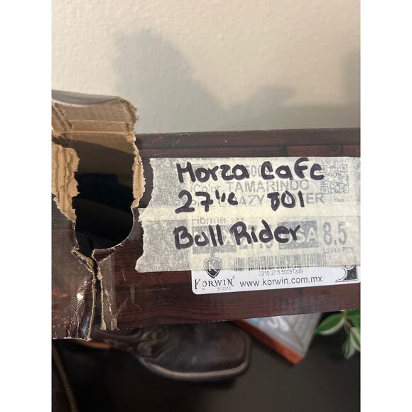 Korwin Men's Bull Rider Leather Cowboy Boots NIB - Picture 9 of 9